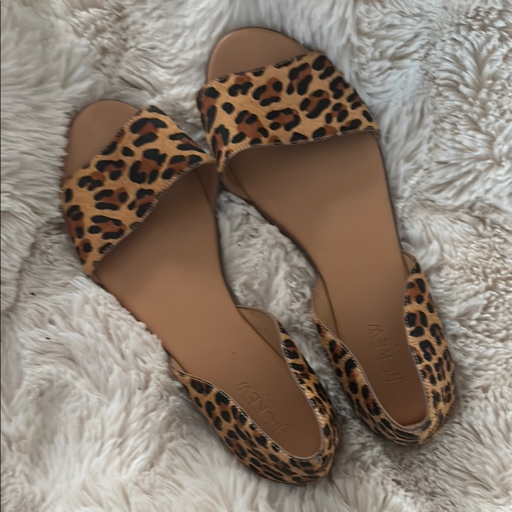 J. Crew Brown Sandals with Open Toe Design